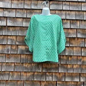 Shein Green Ditsy Floral Top – Plus Size 1X